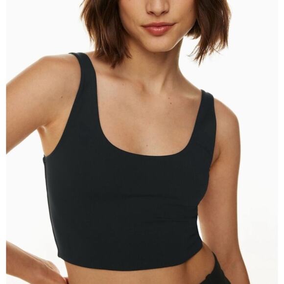 Babaton Aritzia Contour Seamless Sleeveless Top X Small Black XS - Picture 1 of 6